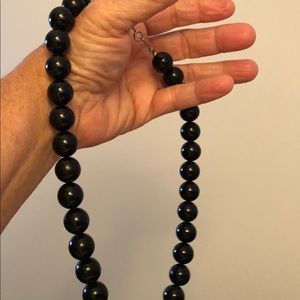 Beautiful Classy 11”Black Beaded Necklace